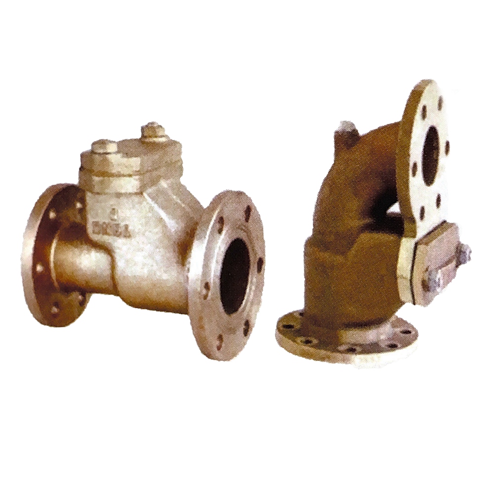 Marine flange bronze anti wave valve