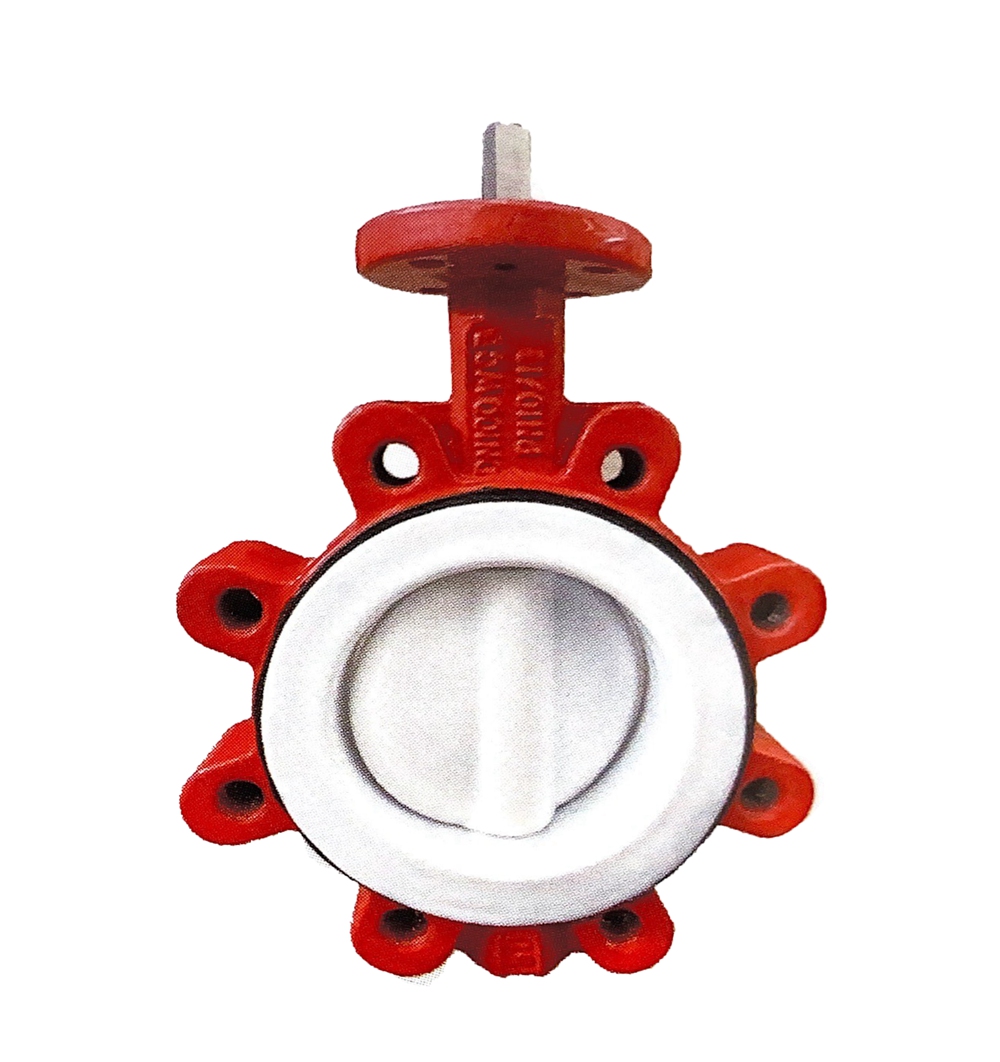 Marine Lug Full lined Fluorine Butterfly Valve